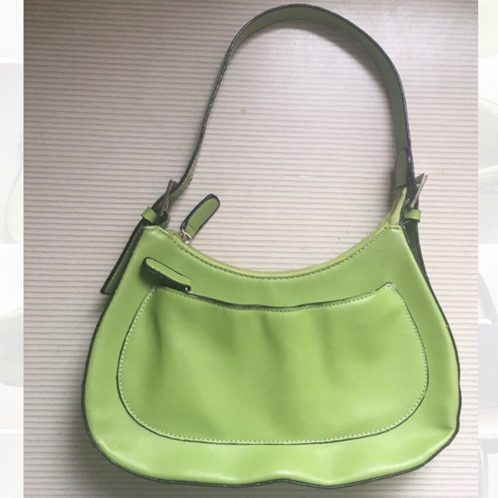 Lime green shoulder bag